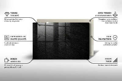 Piastra in vetro per candele tombali con motivo a struttura rocciosa