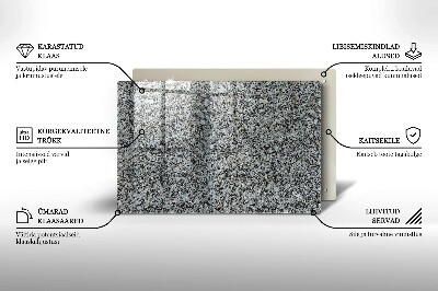 Piastra in vetro per candele tombali con struttura effetto pietra