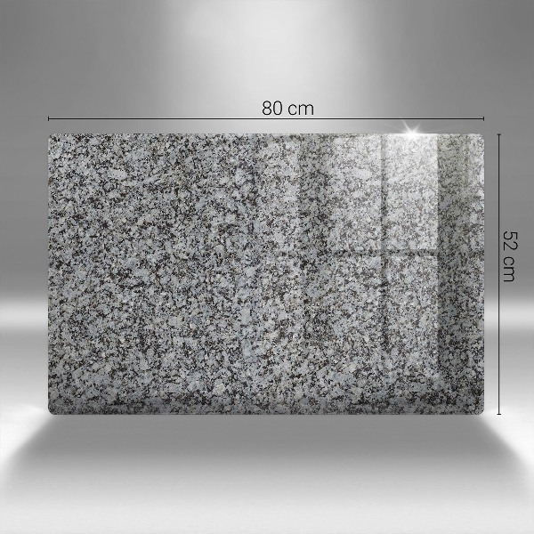 Piastra in vetro per candele tombali con struttura effetto pietra