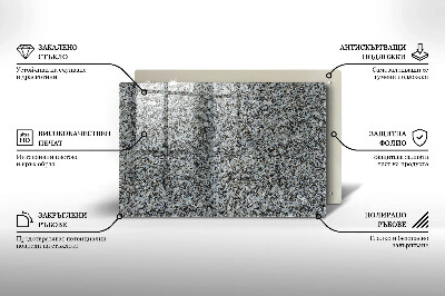 Piastra in vetro per candele tombali con struttura effetto pietra