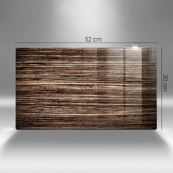 Piatto per candele con trama effetto legno