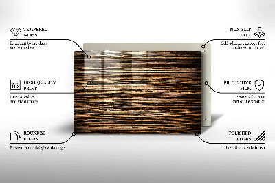 Piatto per candele con trama effetto legno