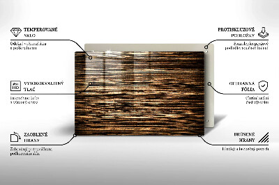 Piatto per candele con trama effetto legno