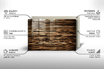 Piatto per candele con trama effetto legno