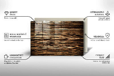 Piatto per candele con trama effetto legno