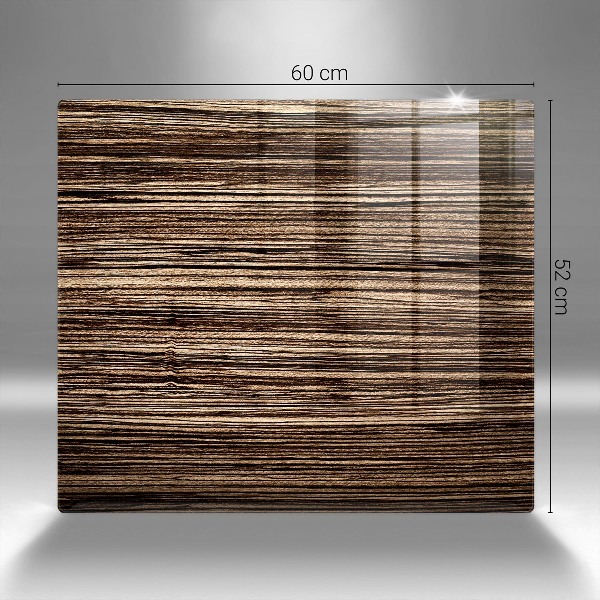 Piatto per candele con trama effetto legno