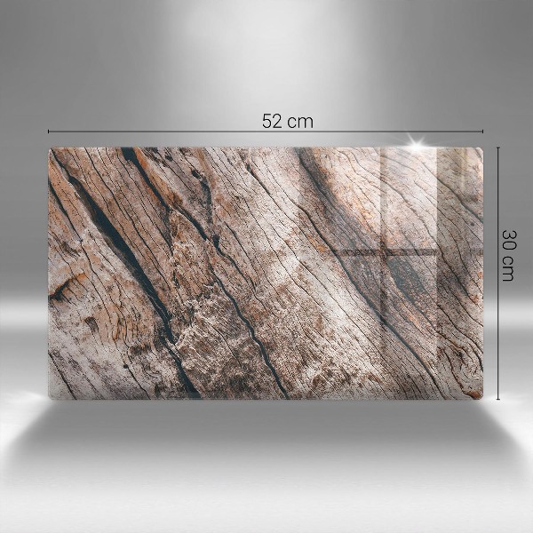 Piatto per candele con struttura in legno