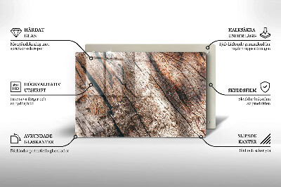 Piatto per candele con struttura in legno