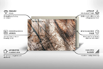 Piatto per candele con struttura in legno