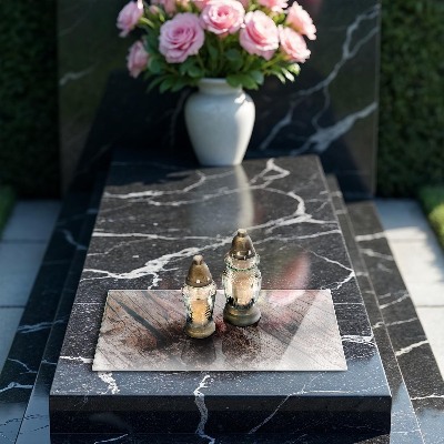 Piatto per candele con struttura in legno