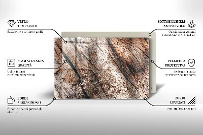 Piatto per candele con struttura in legno