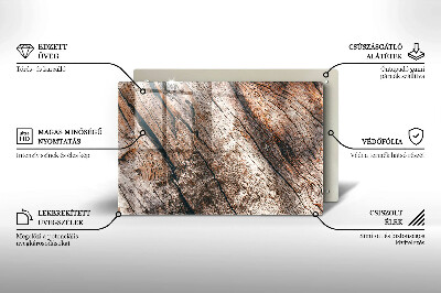 Piatto per candele con struttura in legno