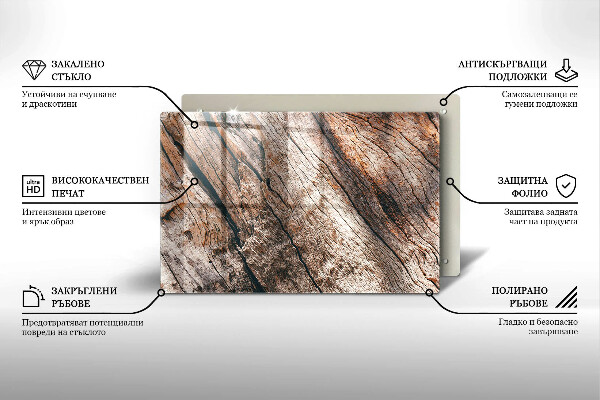 Piatto per candele con struttura in legno