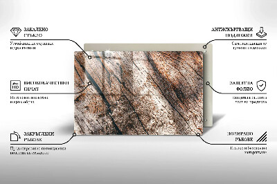 Piatto per candele con struttura in legno