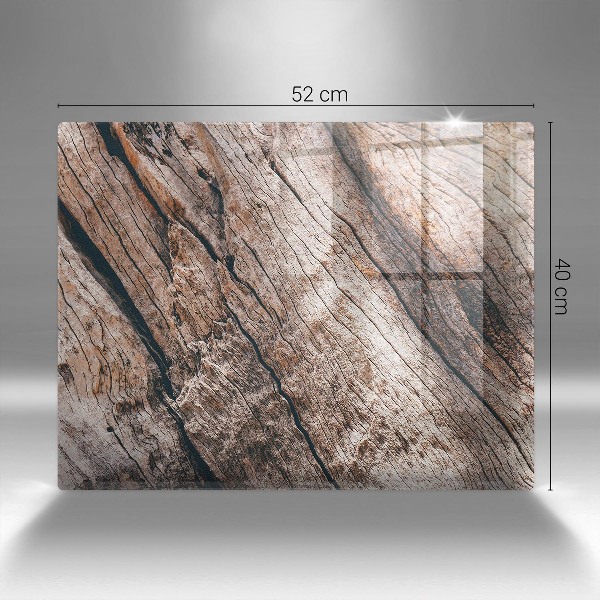 Piatto per candele con struttura in legno