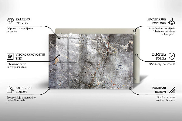 Piatto per candele con struttura in pietra