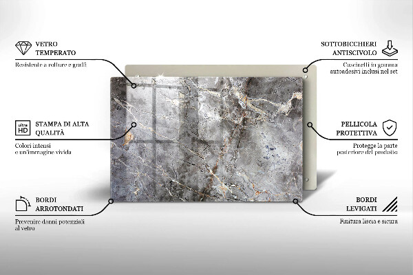 Piatto per candele con struttura in pietra
