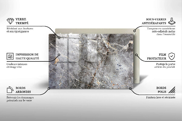 Piatto per candele con struttura in pietra