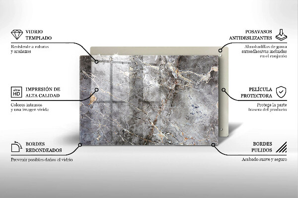 Piatto per candele con struttura in pietra