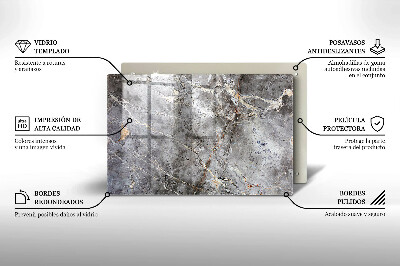 Piatto per candele con struttura in pietra