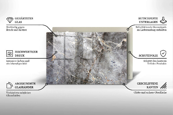 Piatto per candele con struttura in pietra