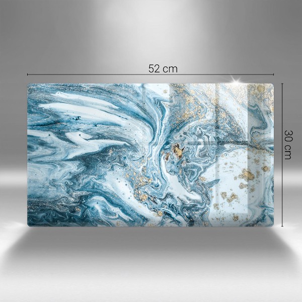 Piatto per candele con struttura dorata