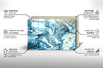 Piatto per candele con struttura dorata