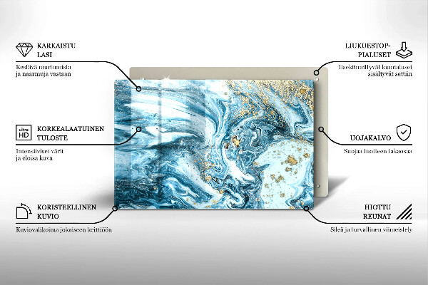 Piatto per candele con struttura dorata
