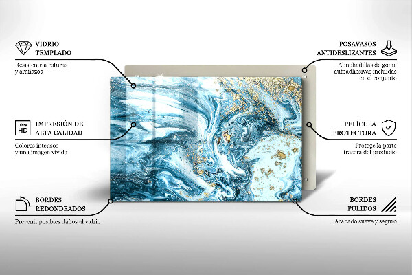 Piatto per candele con struttura dorata