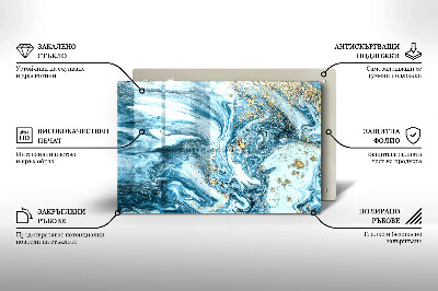 Piatto per candele con struttura dorata