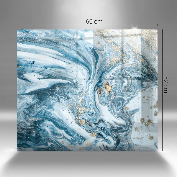 Piatto per candele con struttura dorata