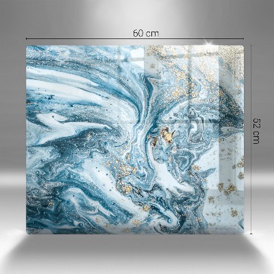 Piatto per candele con struttura dorata