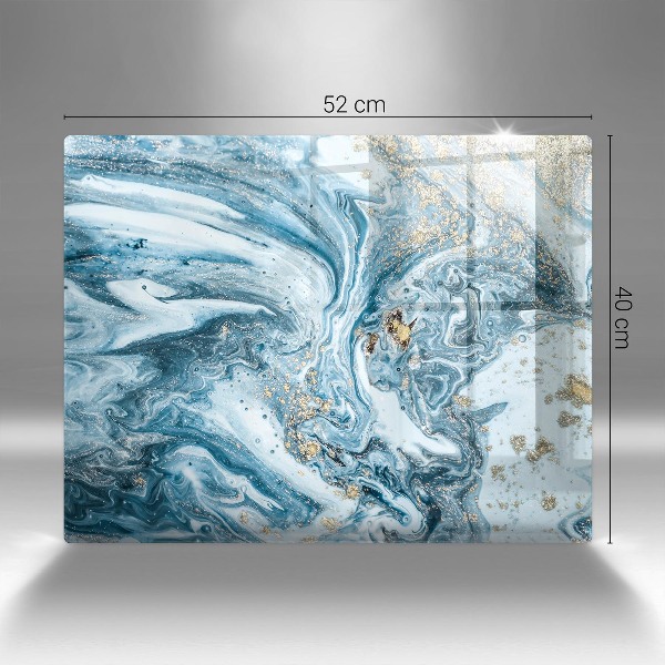 Piatto per candele con struttura dorata