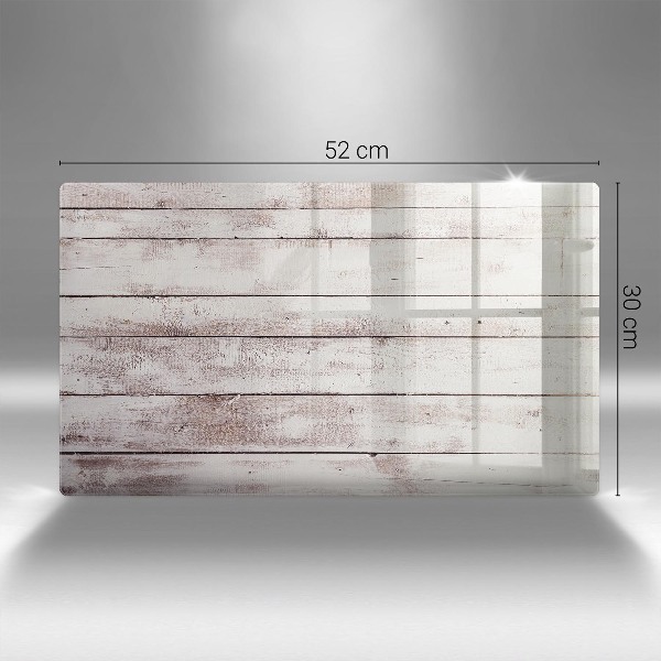 Piatto per candele con motivo di vecchie assi di legno