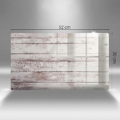 Piatto per candele con motivo di vecchie assi di legno