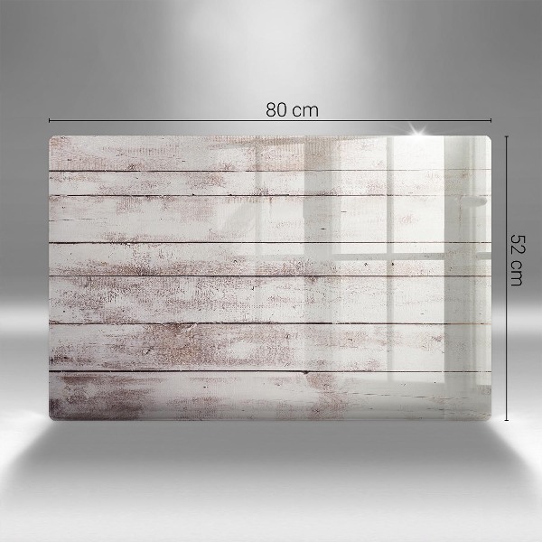 Piatto per candele con motivo di vecchie assi di legno