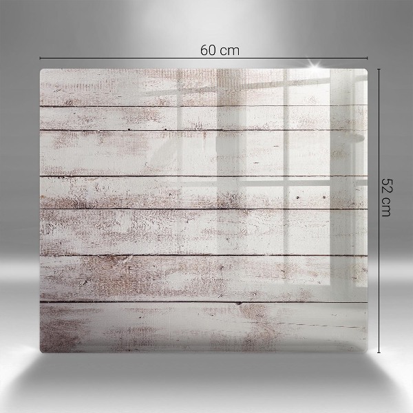 Piatto per candele con motivo di vecchie assi di legno