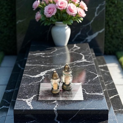 Piatto per candele con motivo di vecchie assi di legno