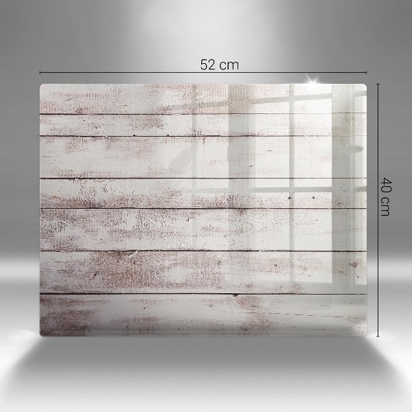 Piatto per candele con motivo di vecchie assi di legno