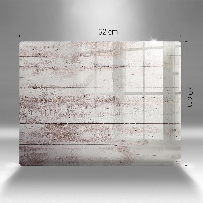 Piatto per candele con motivo di vecchie assi di legno