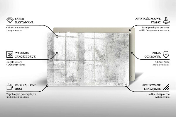Piastra in vetro per candele tombali con struttura in cemento