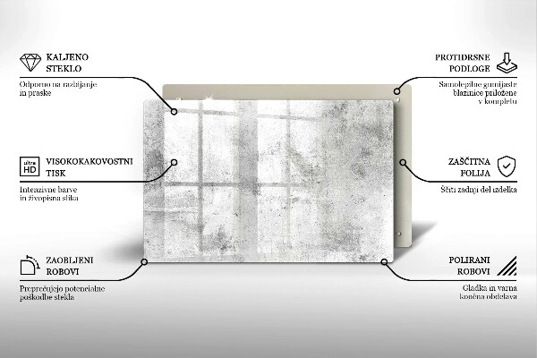 Piastra in vetro per candele tombali con struttura in cemento