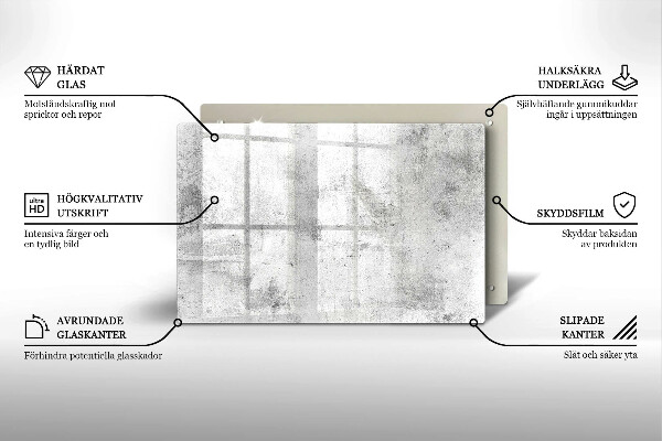 Piastra in vetro per candele tombali con struttura in cemento