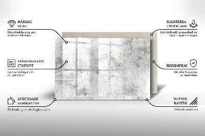 Piastra in vetro per candele tombali con struttura in cemento