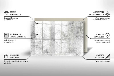 Piastra in vetro per candele tombali con struttura in cemento