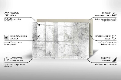 Piastra in vetro per candele tombali con struttura in cemento