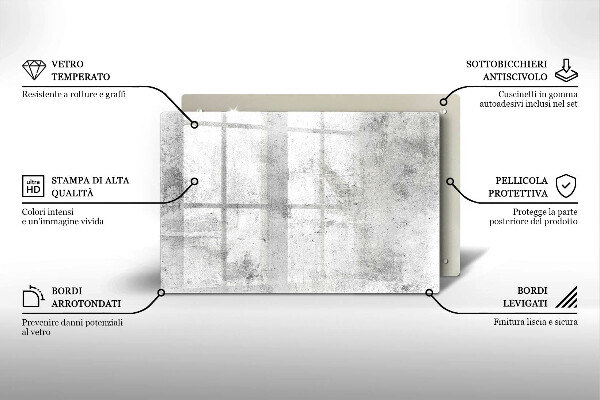 Piastra in vetro per candele tombali con struttura in cemento