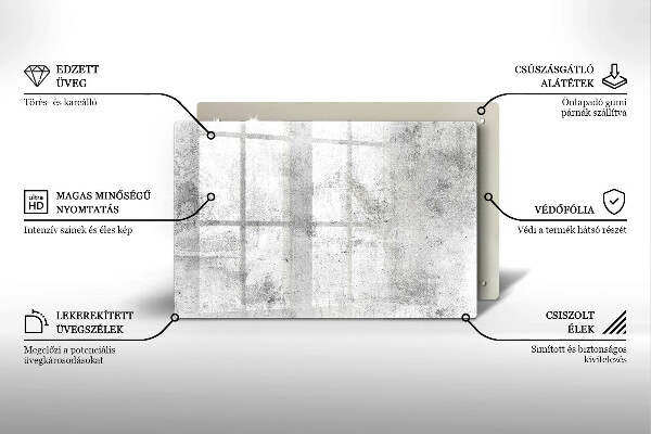 Piastra in vetro per candele tombali con struttura in cemento