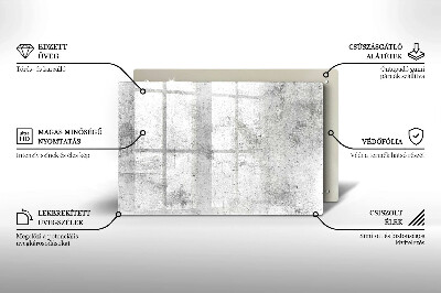Piastra in vetro per candele tombali con struttura in cemento