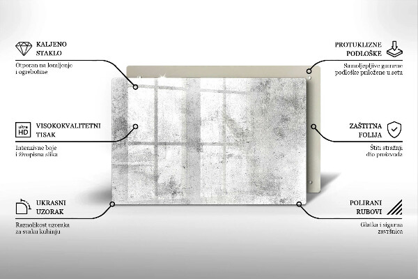 Piastra in vetro per candele tombali con struttura in cemento